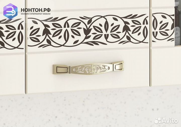 Кухня Мечта 1.8 м белый / крем глянец / капучино