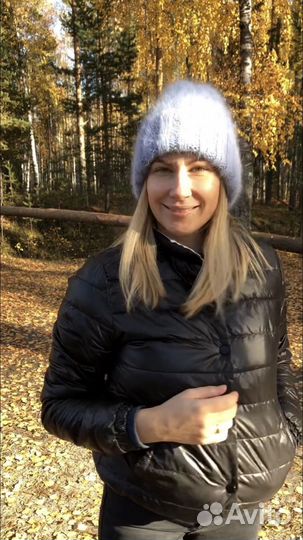 Шапочка из пуха норки