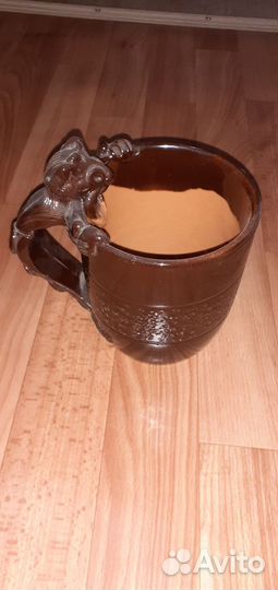 Кружка пивная чёртик керамическая