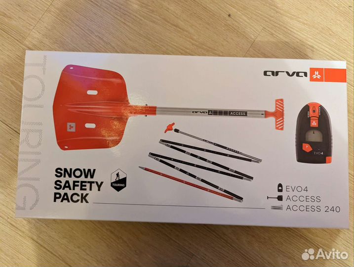 Лавинный набор бипер arva evo 4, щуп, лопата