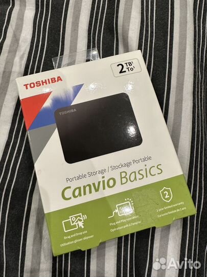 Внешний HDD Toshiba Canvio Basics 2 TB новый
