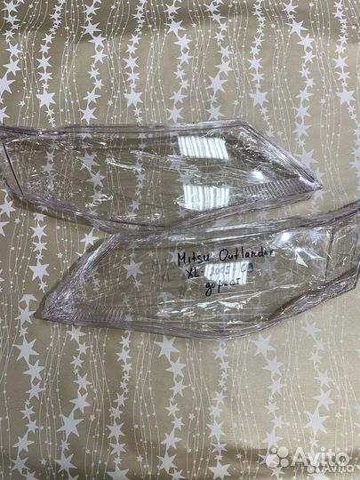 Новые стекла фар Mitsubishi Outlander XL Дорестайл