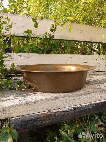 Таз для варки варенья латунный