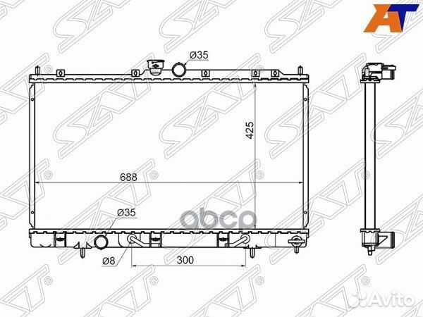 Радиатор Mitsubishi Outlander 02-09 / Airtrek