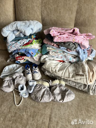 Детские вещи пакетом от 0 до года