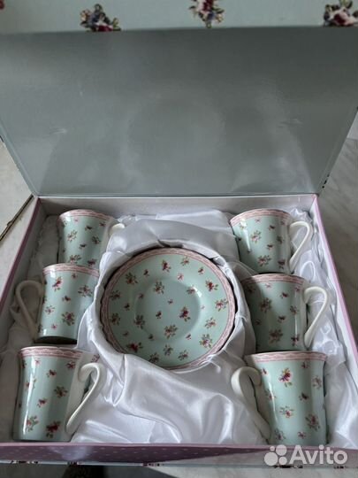 Чайный набор подарочный 12 предметов фарфор