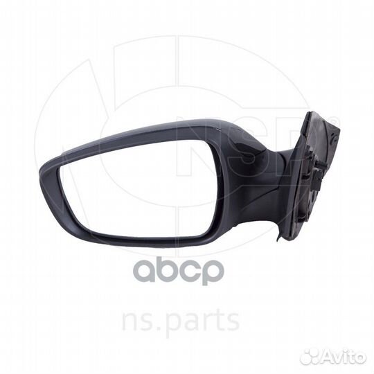 Зеркало левое электрическое, с обогревом, черно