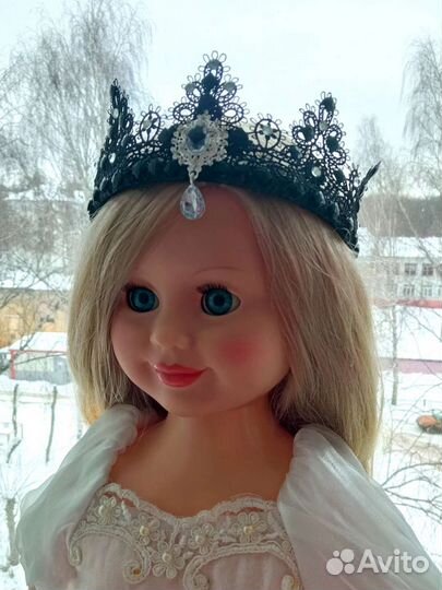 Корона ободок черная