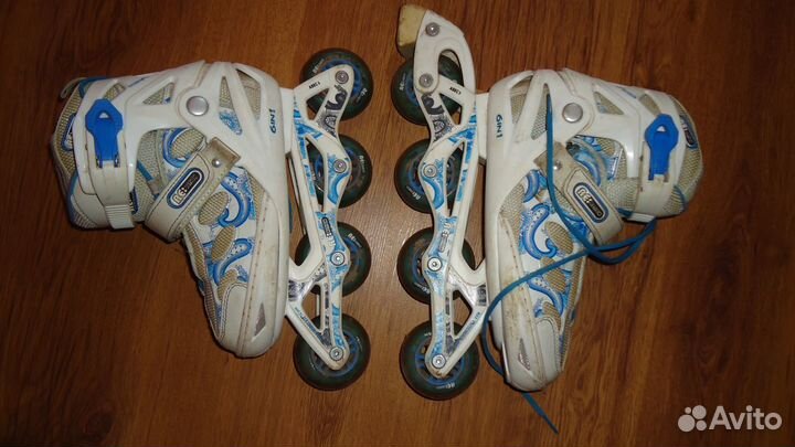 Роликовые коньки Reaction Rainbow раздвижн 36-40,5