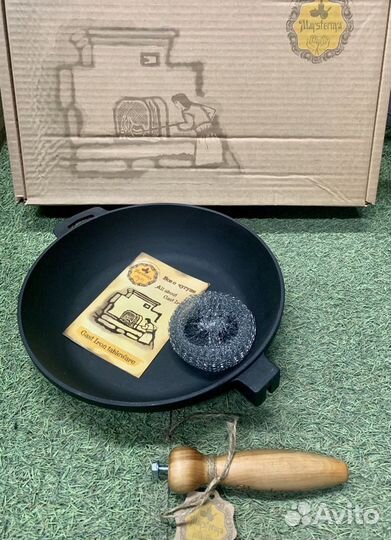 Сковорода чугун со съемной ручкой