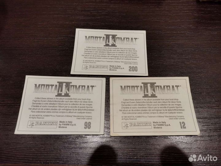 Наклейки Мортал Комбат 2