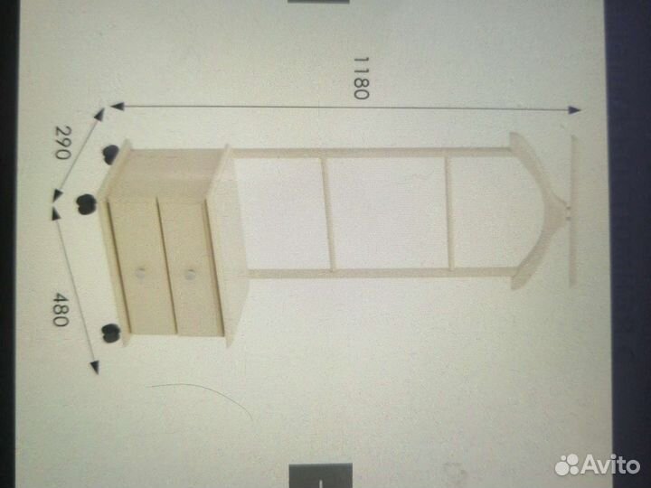 Вешалка для одежды напольная деревянная