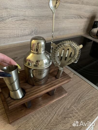 Новый набор для коктейлей Schweppes фирменный