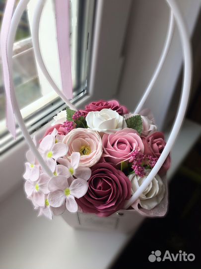Букет из мыльных цветов
