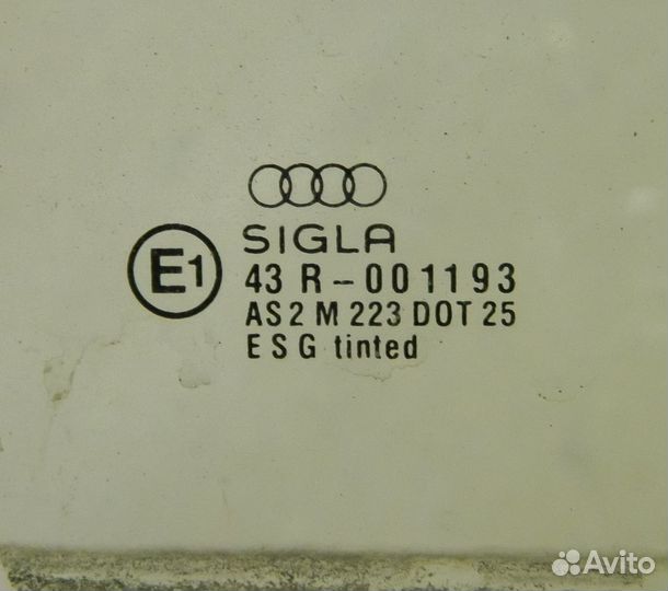 Стекло двери передней правой Audi 80 B3