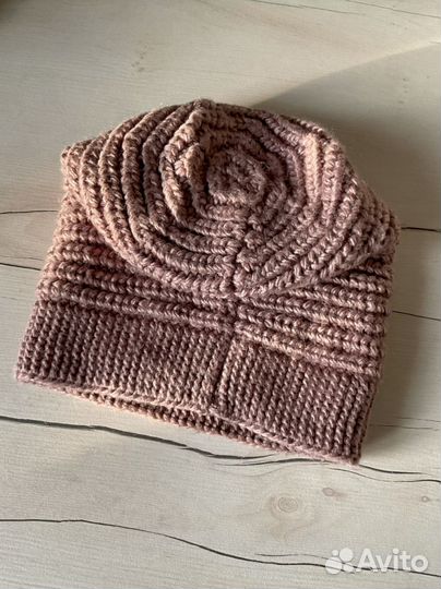 Комплект шапка и снуд женский
