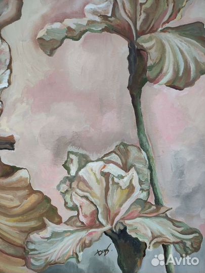 Картина нежные ирисы