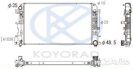 Sprinter crafter 06-mt (koyo) Радиатор охлаждения