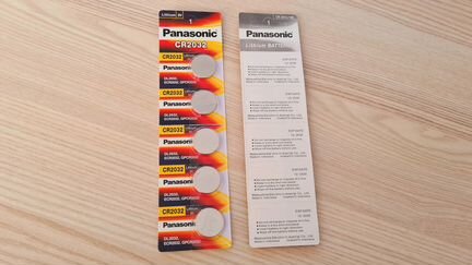 Новая Батарейка литиевая Panasonic CR2032