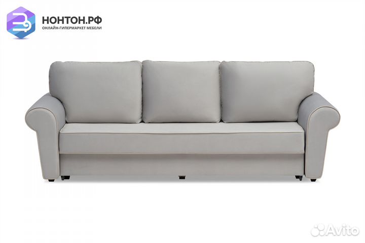 Диван еврокнижка Прованс 3-х местный серый