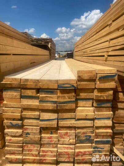 Доска обрезная 40х150х6000мм