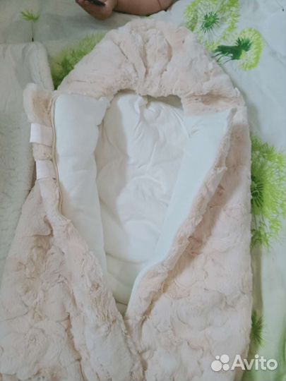 Меховой конверт на выписку