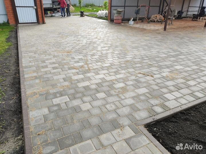 Тротуарная плитка Серый и Моноцвет