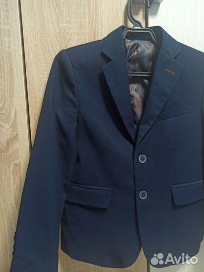 Школьный костюм для мальчика 134 синий