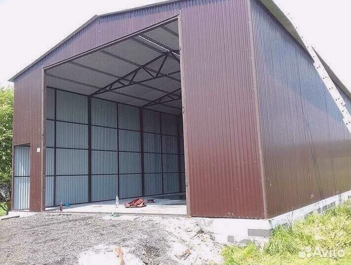 Каркасный ангар склад гараж