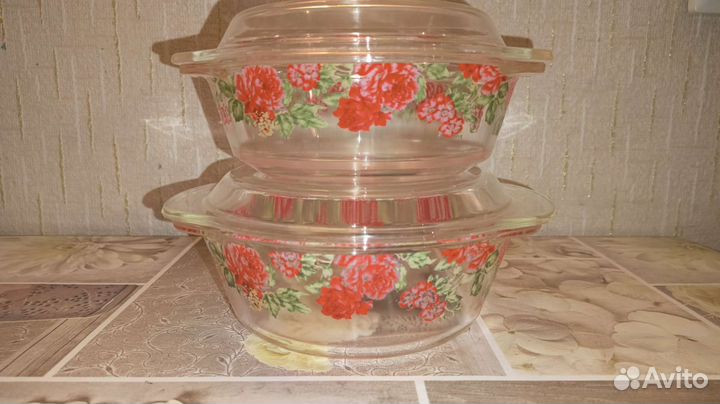 Набор кастрюль жаропрочных