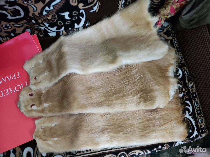 Шкурка нутрии выделанная