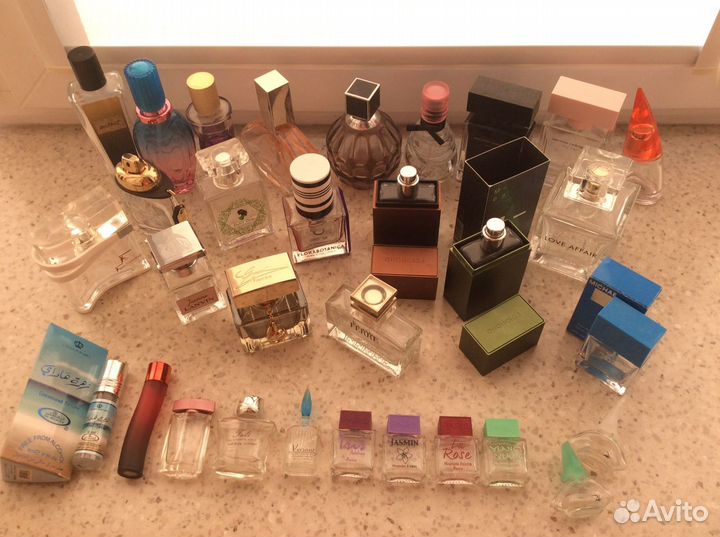 Флаконы и упаковки от парфюма