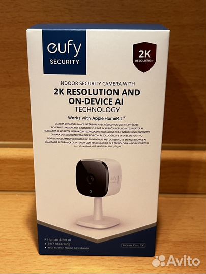 Eufy 2K камера HomeKit, Google Assistant, Alexa