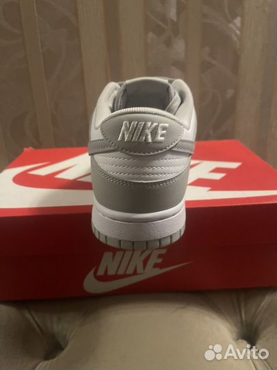 Кроссовки nike dunk low grey fog 40 оригинал