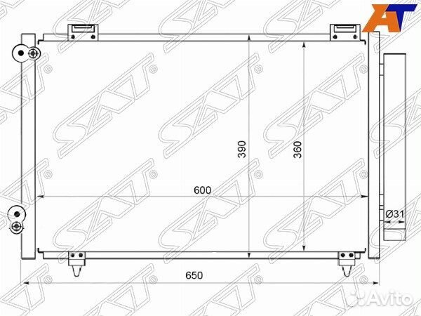 Радиатор кондиционера toyota allex