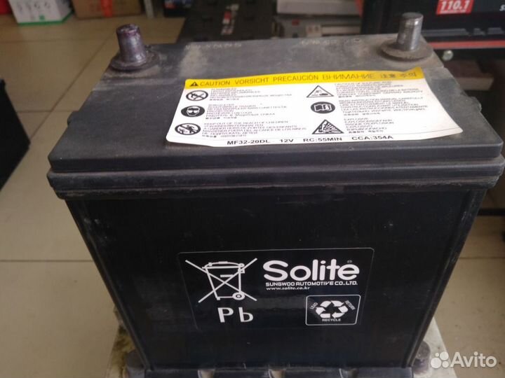 35Ач аккумулятор б/у Solite мф32-20дл