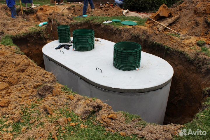 Септик из бетонных колец под ключ