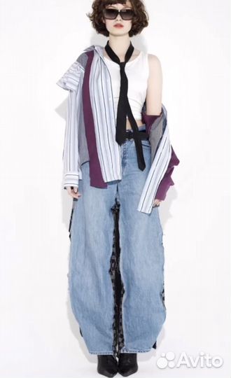 Кастомные джинсы-клеш jch.ru