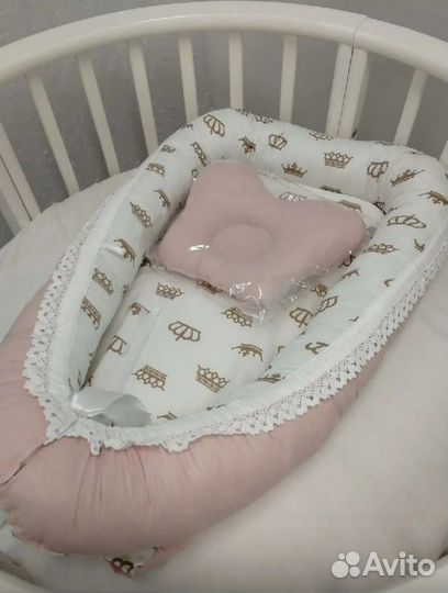 Кокон для новорожденных и подушка ортопедическая