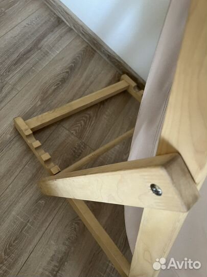 Кресло-шезлонг складной/деревянный/уличная ткань