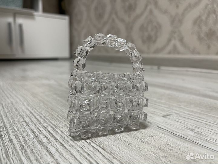 Брелок сумка из бусин