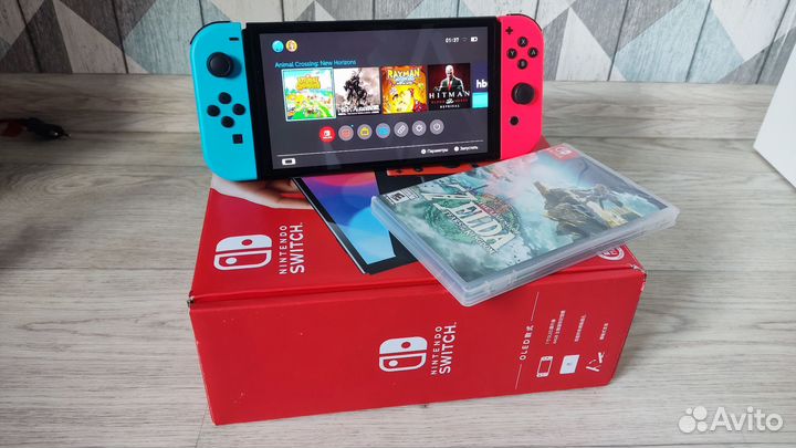 Nintendo switch oled (прошитая) 128gb, picofly