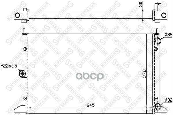 10-25107-SX радиатор системы охлаждения VW Sha