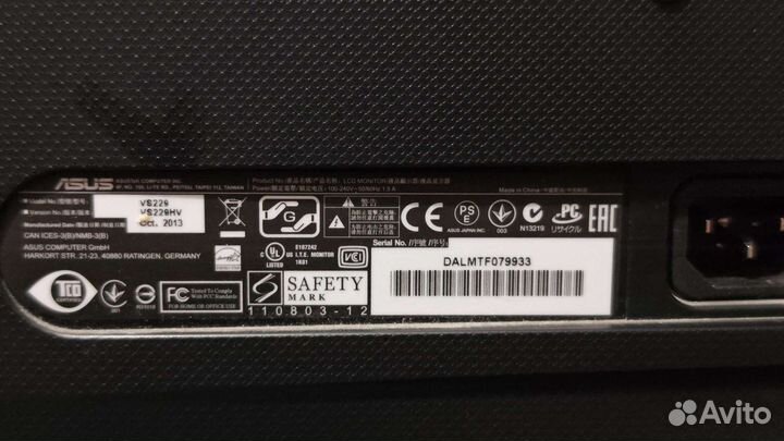 Монитор Asus 21.5 vs229