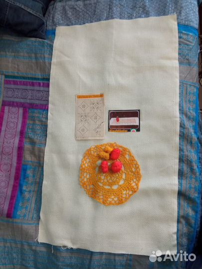 Набор для вышивания советский скатерть салфетка