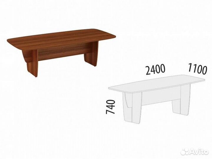 Стол переговоров Альфа 62.72 для офиса