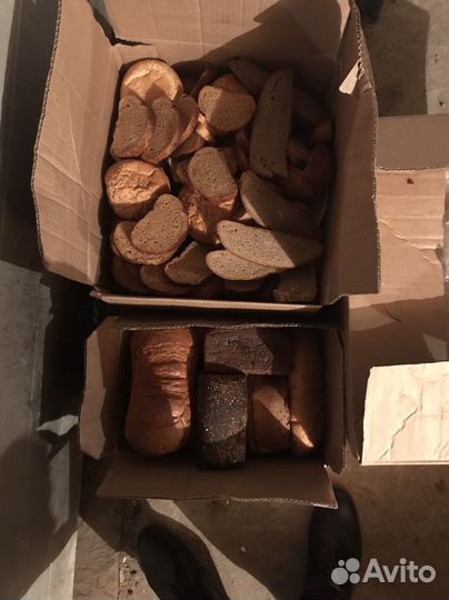 Хлеб и сухари для животных