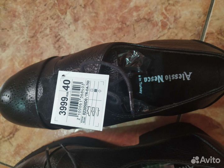 Туфли кожаные Alessio Nesca новые