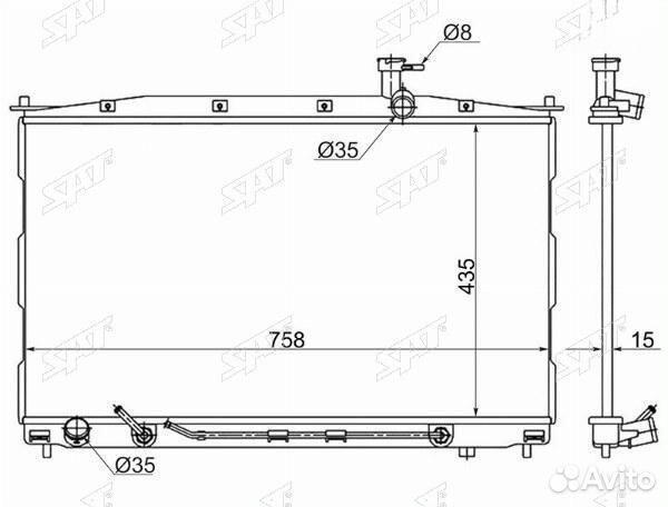 Радиатор Hyundai Santa Fe 05-12