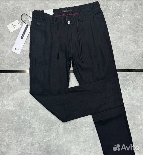 Льняные брюки Armani Exchange